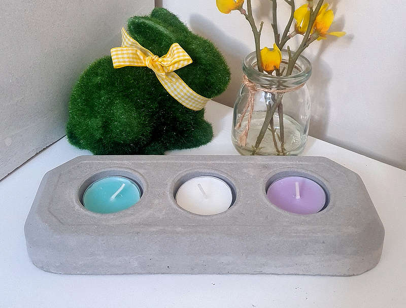 Photo of Concrete Candle Holder.